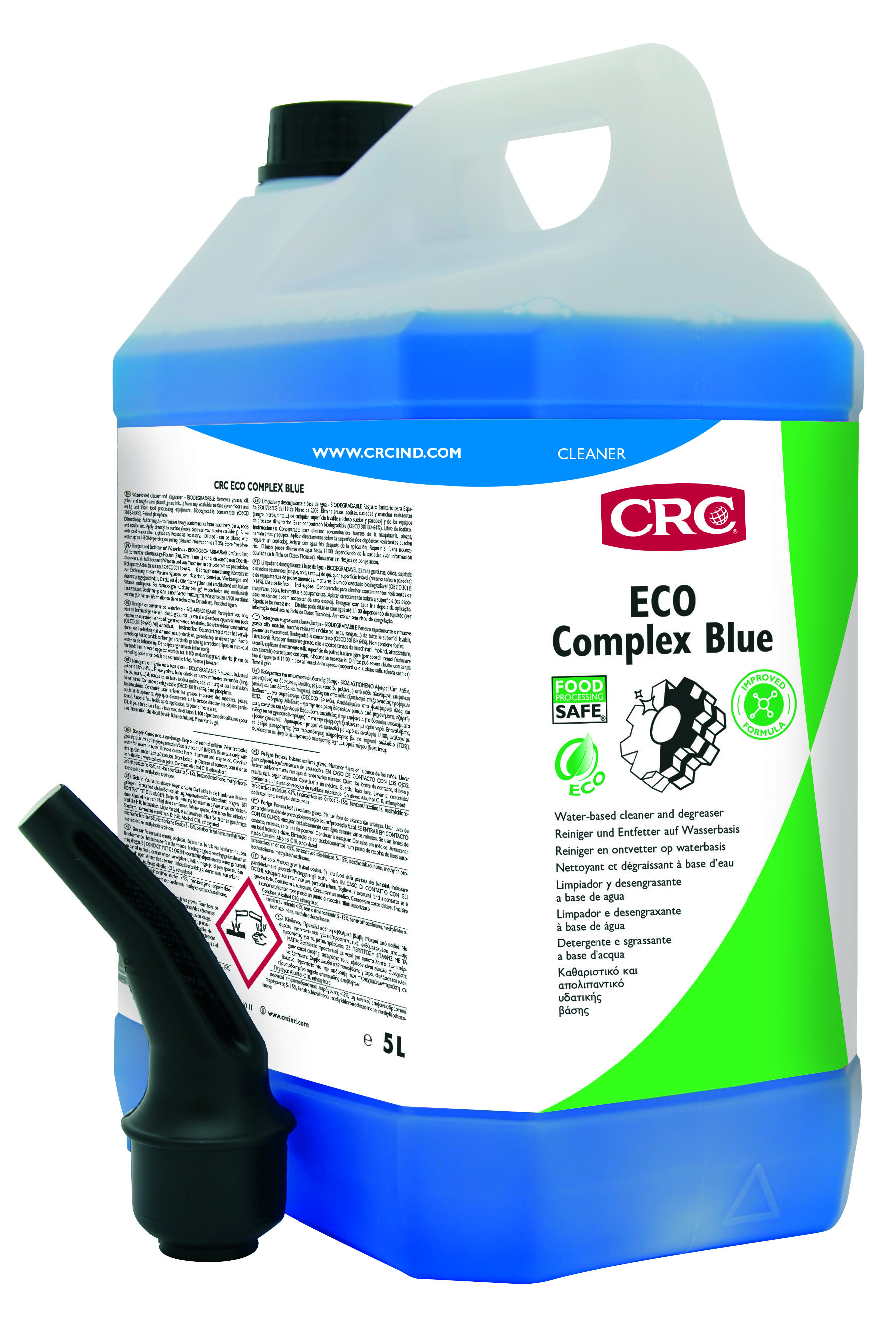 Reinigungskonzentrat NSF A1 'ECO COMPLEX BLUE', 5 L Kanister, CRC Industrie Produktbild img1 L