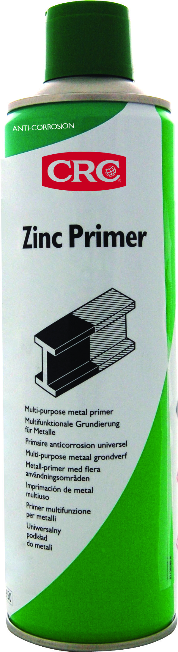 Zinkphosphat-Grundierung, hellgrau 'ZINC PRIMER', 500 ml Spraydose, CRC Industrie Produktbild img1 L