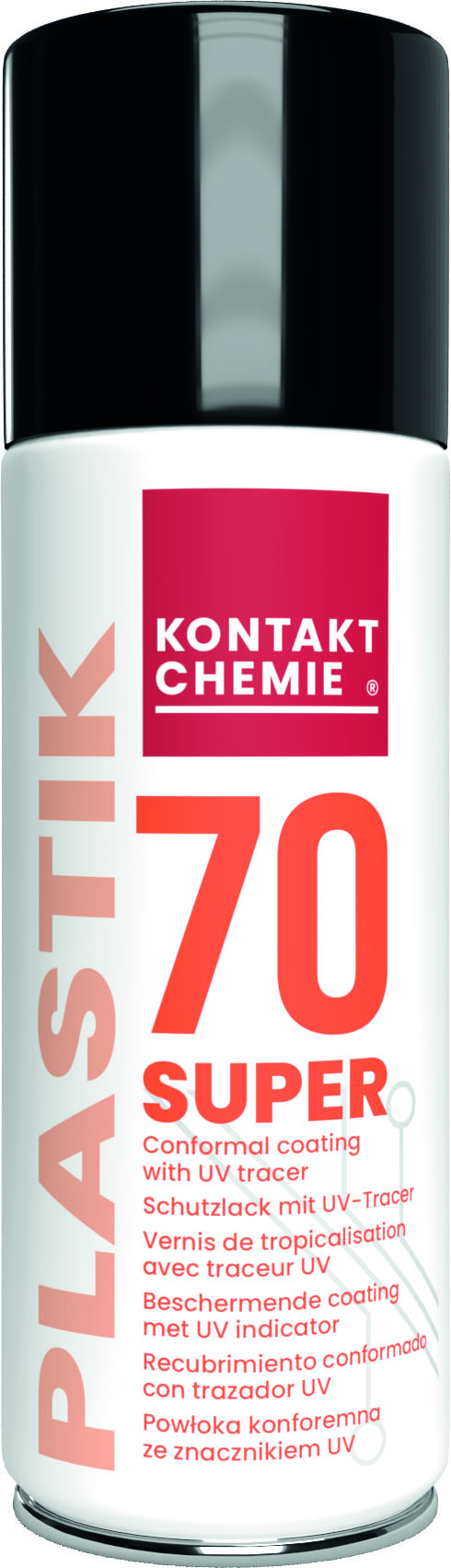 Leiterplatten-Schutzlack 'PLASTIK 70 SUPER', 400 ml Spraydose, KONTAKT CHEMIE Produktbild img1 L