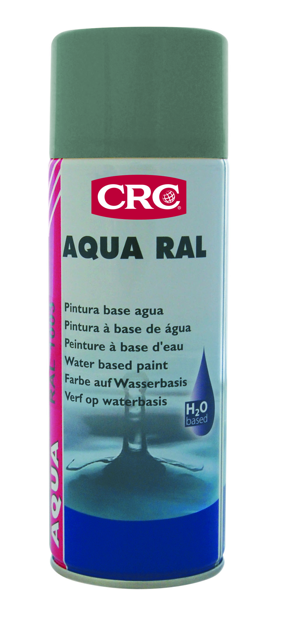 Farbschutzlack, glanz, VOC-reduziert 'AQUA RAL 7001 Silbergrau ', 400 ml Spraydose, CRC Industrie Produktbild img1 L