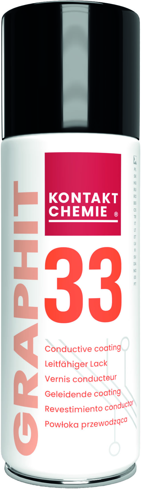 Leitfähiger Graphitlack 'GRAPHIT 33', 400 ml Spraydose, KONTAKT CHEMIE  Produktbild img1 L