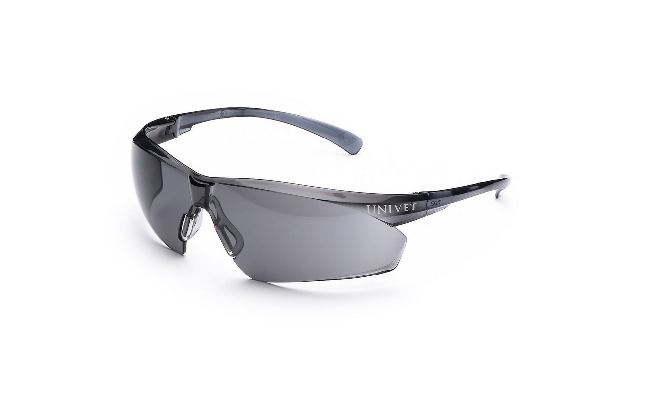 Schutzbrille 505 UP- Solar Smoke 2, PC, grau, antikratz, antibeschlag, UV400, UNIVET Produktbild img1 L