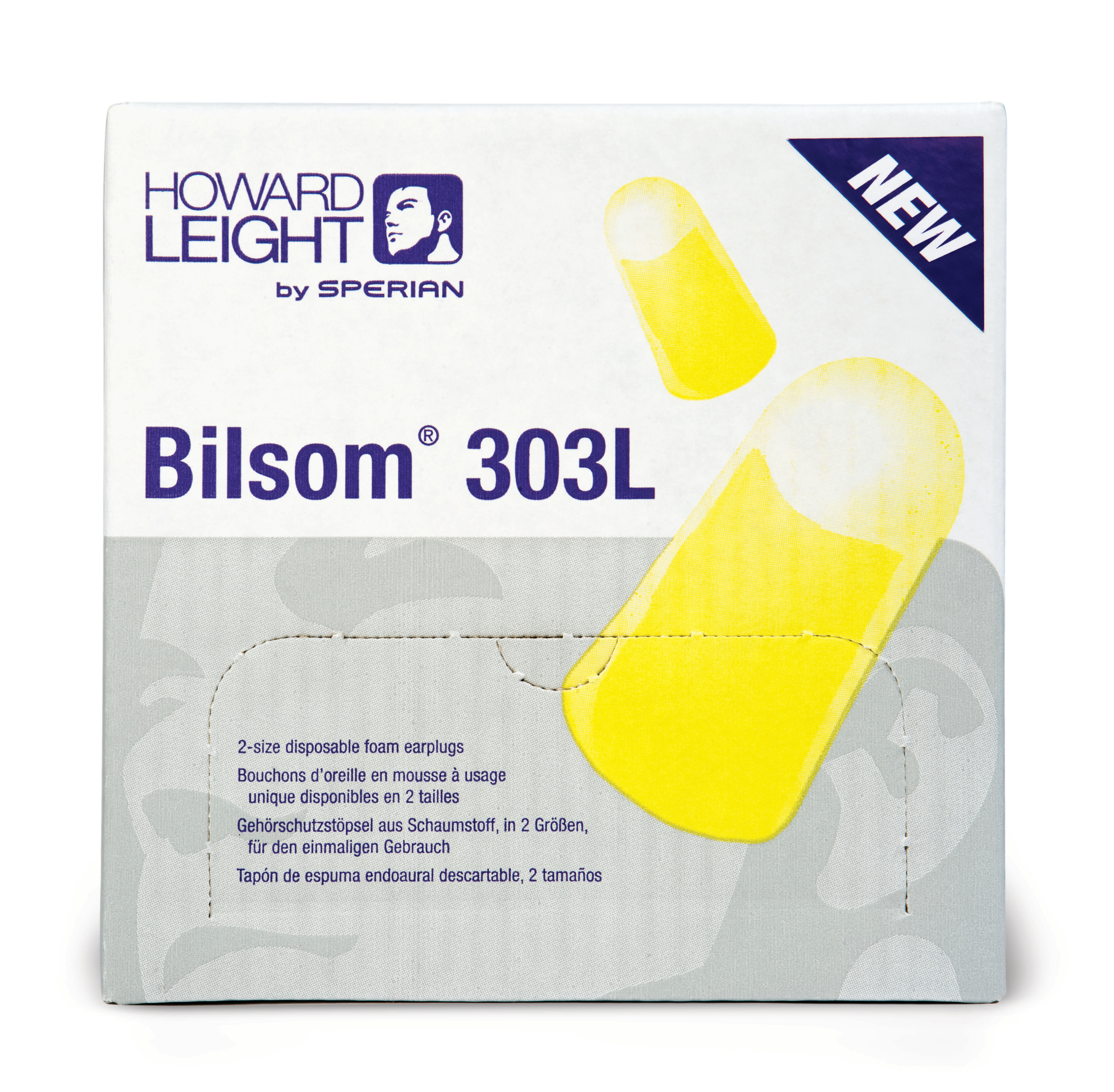 Gehörschutzstöpsel Bilsom 303 L, Nachfüllpack paarweise verpackt, Box a 200 Paar Produktbild img2 L