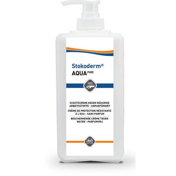 Hautschutz Stokoderm® Aqua PURE, 500 ml Flasche m. Pumpe Produktbild img1 L