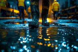 Gummistiefel und Wathosen
