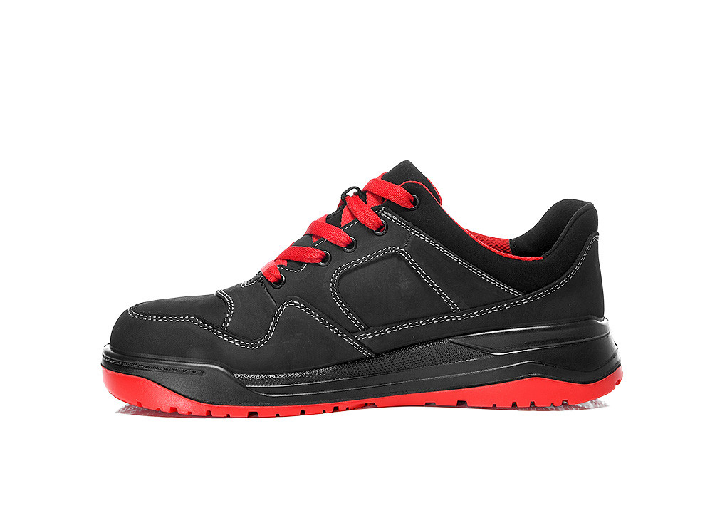 Sicherheitshalbschuh MAVERICK black-red Low ESD S3S, Gr. 48 Produktbild img4 L