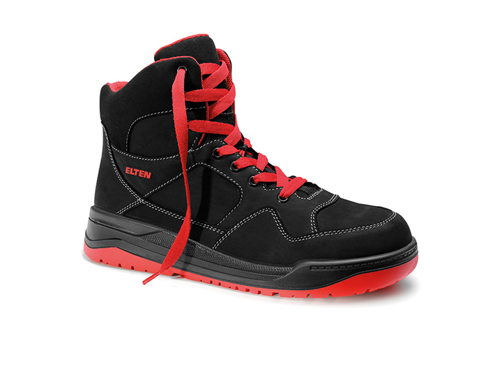 Sicherheitsschnürstiefel MAVERICK black-red Mid ESD S3S, Gr. 43 Produktbild img1 L