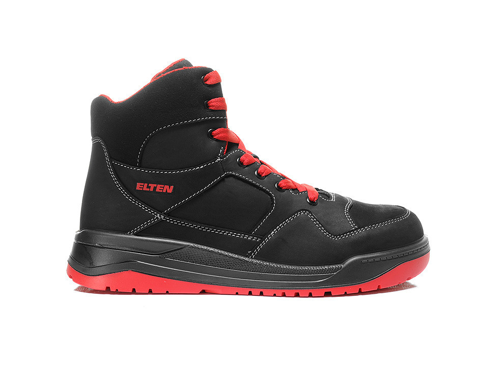Sicherheitsschnürstiefel MAVERICK black-red Mid ESD S3S, Gr. 43 Produktbild img2 L
