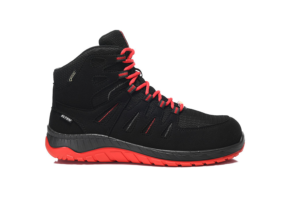 Sicherheitsstiefel MADDOX GTX W black-red Mid ESD S3S CI, Gr. 43 Produktbild img2 L