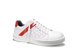 Berufshalbschuh NORRIS white-red Low ESD O1, Gr. 40 Produktbild