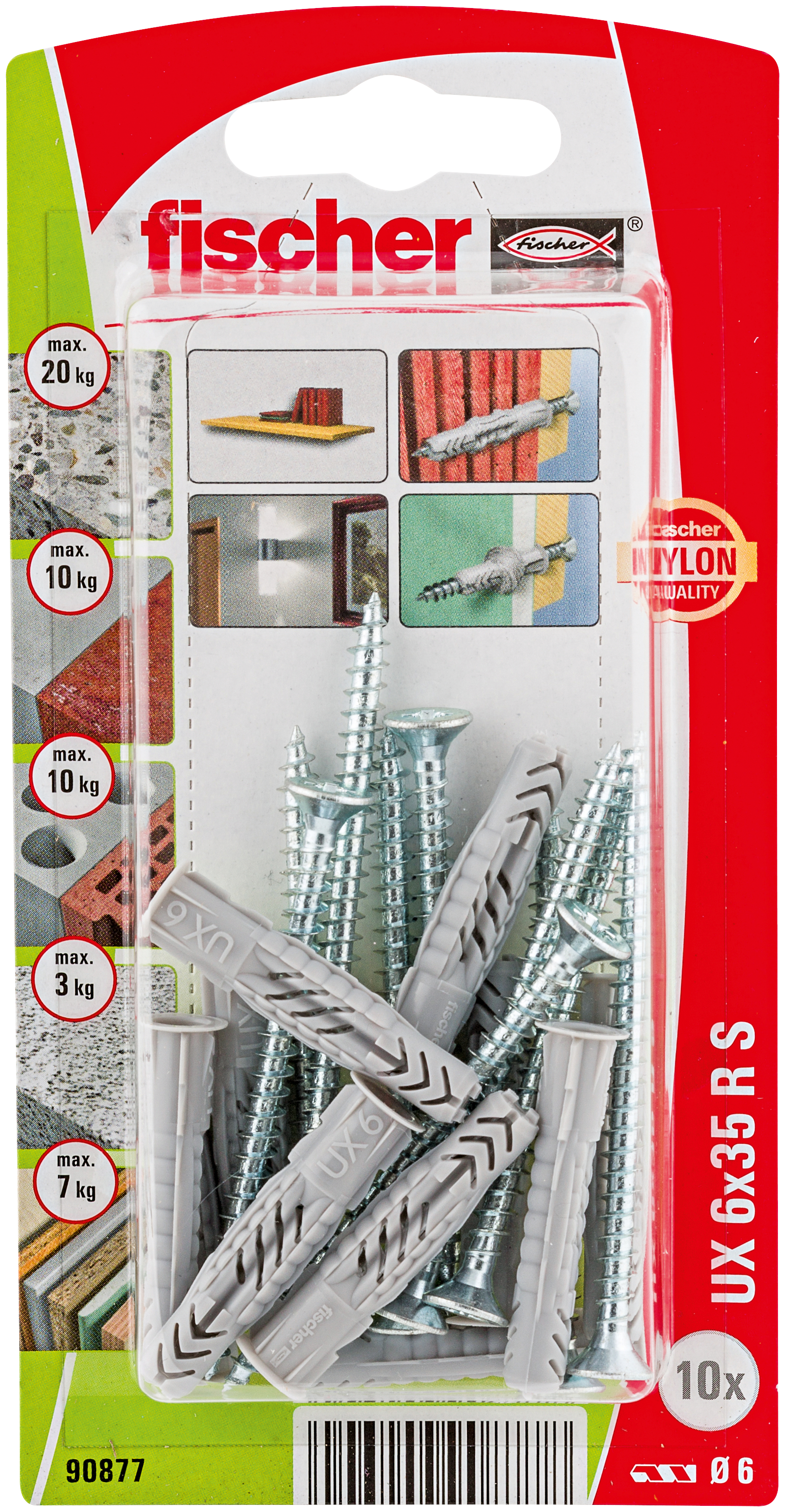 Universaldübel UX 6x35 R S K (10) Produktbild img1 L