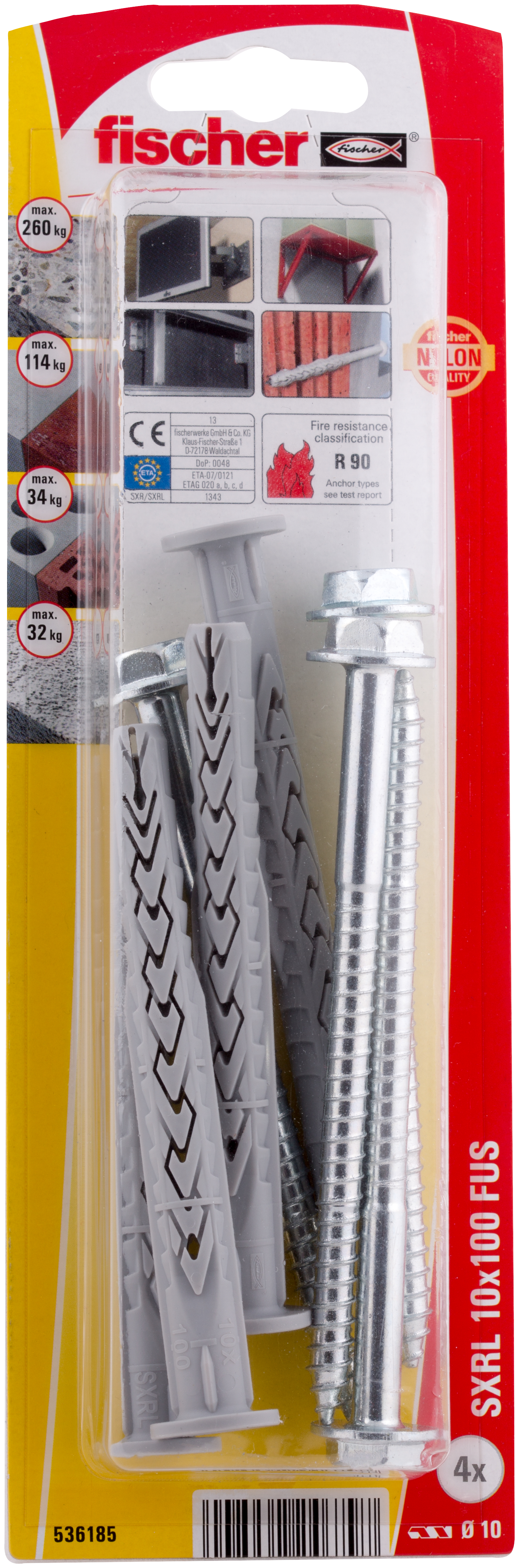 Langschaftdübel SXRL 10x100 FUS K (4) Produktbild img1 L