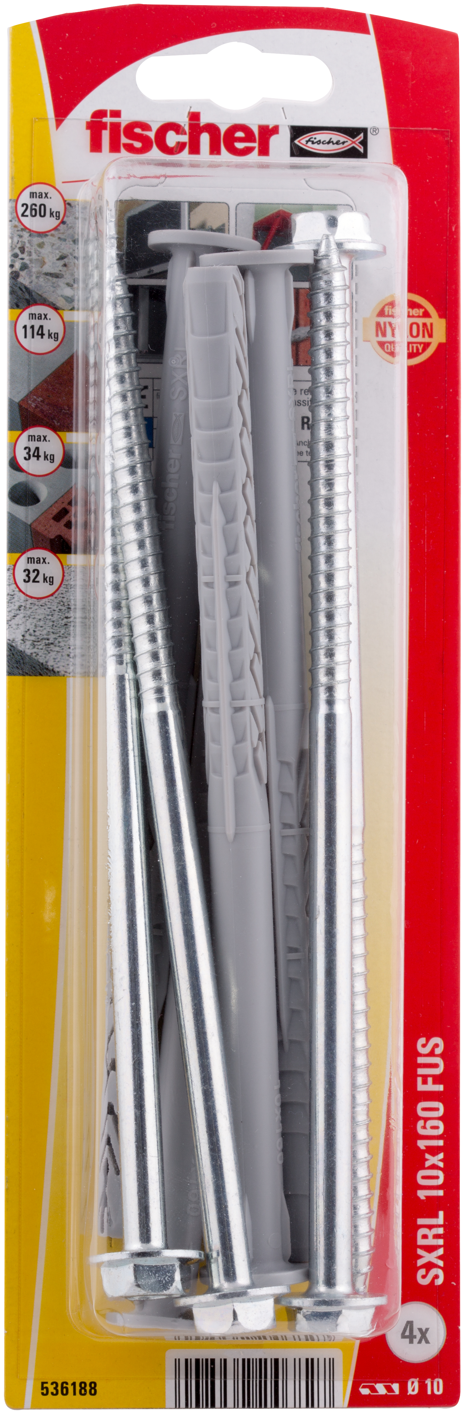 Langschaftdübel SXRL 10x160 FUS K (4) Produktbild img1 L