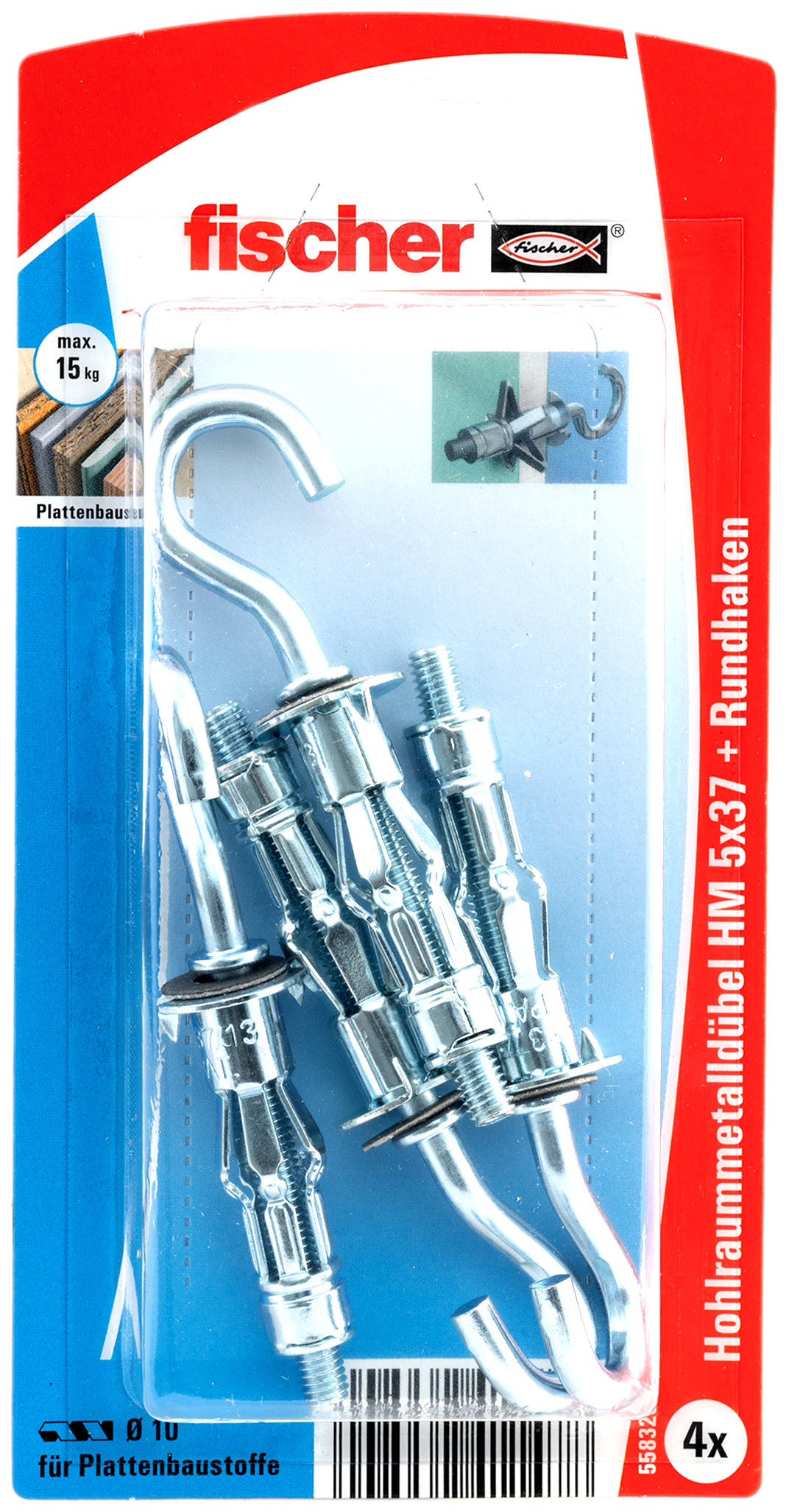 Hohlraum-Metalldübel HM 5x37 RH K (4) Produktbild img1 L