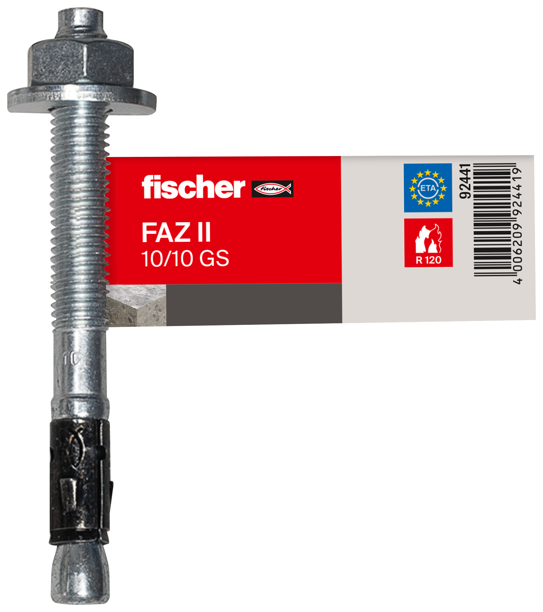 Bolzenanker FAZ II Plus 10/10 GS E Produktbild img1 L