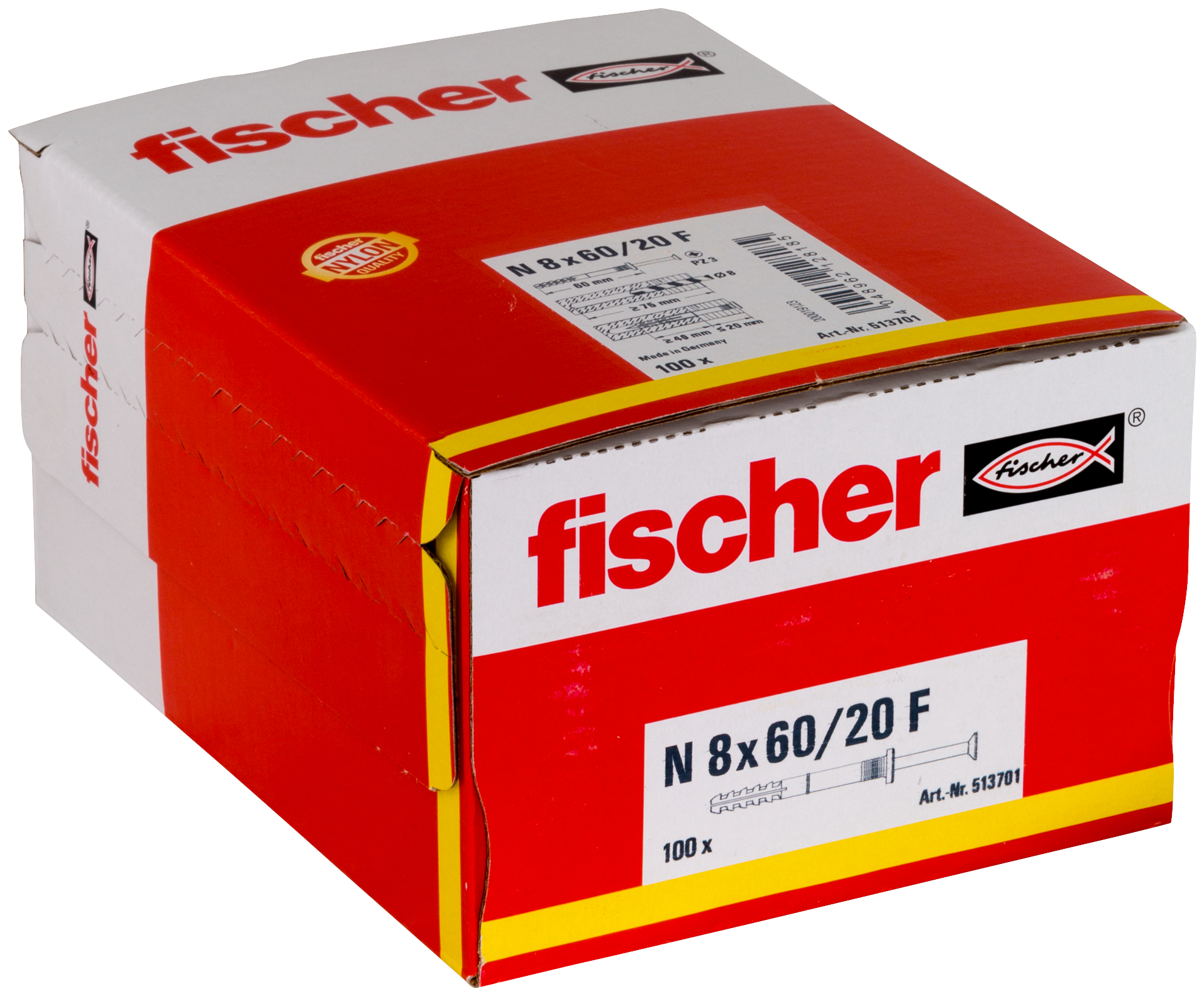 Nageldübel N 8x60/20 F (100) Produktbild img2 L
