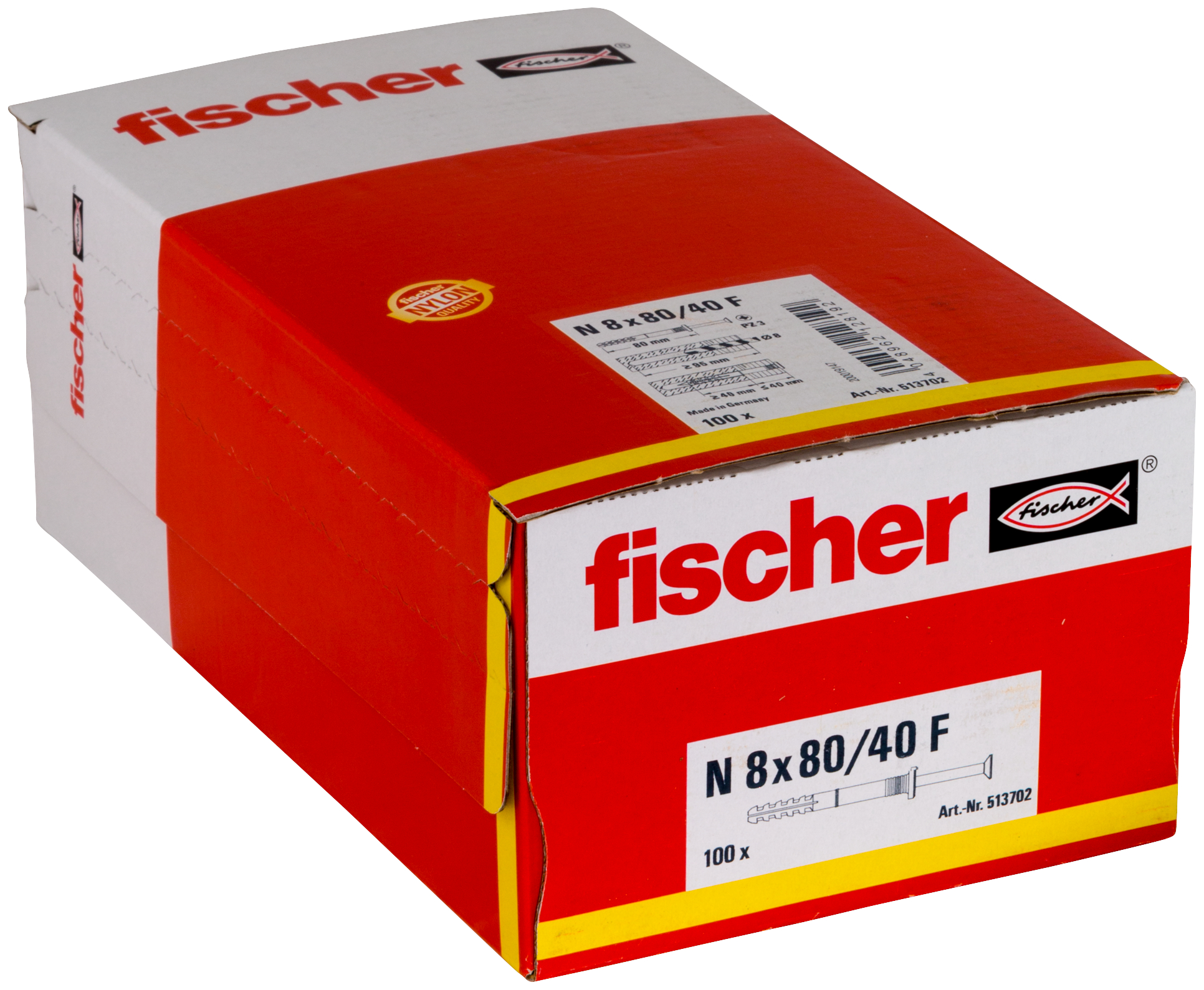 Nageldübel N 8x80/40 F (100) Produktbild img2 L