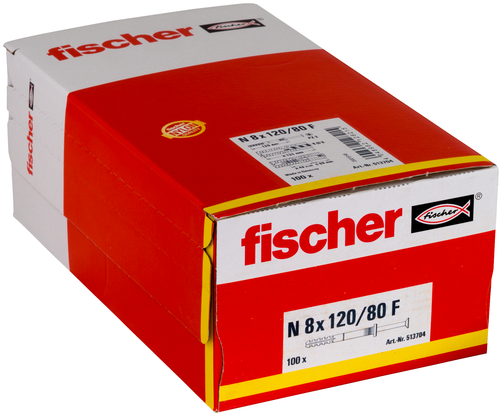 Nageldübel N 8x120/80 F (100) Produktbild img2 L