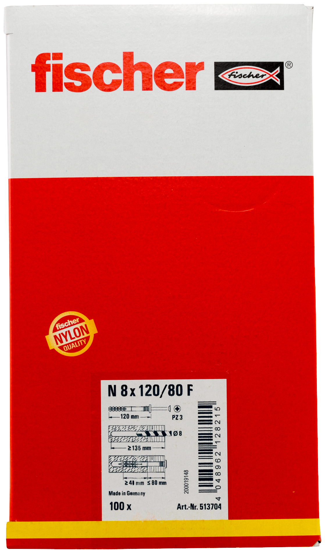 Nageldübel N 8x120/80 F (100) Produktbild img3 L