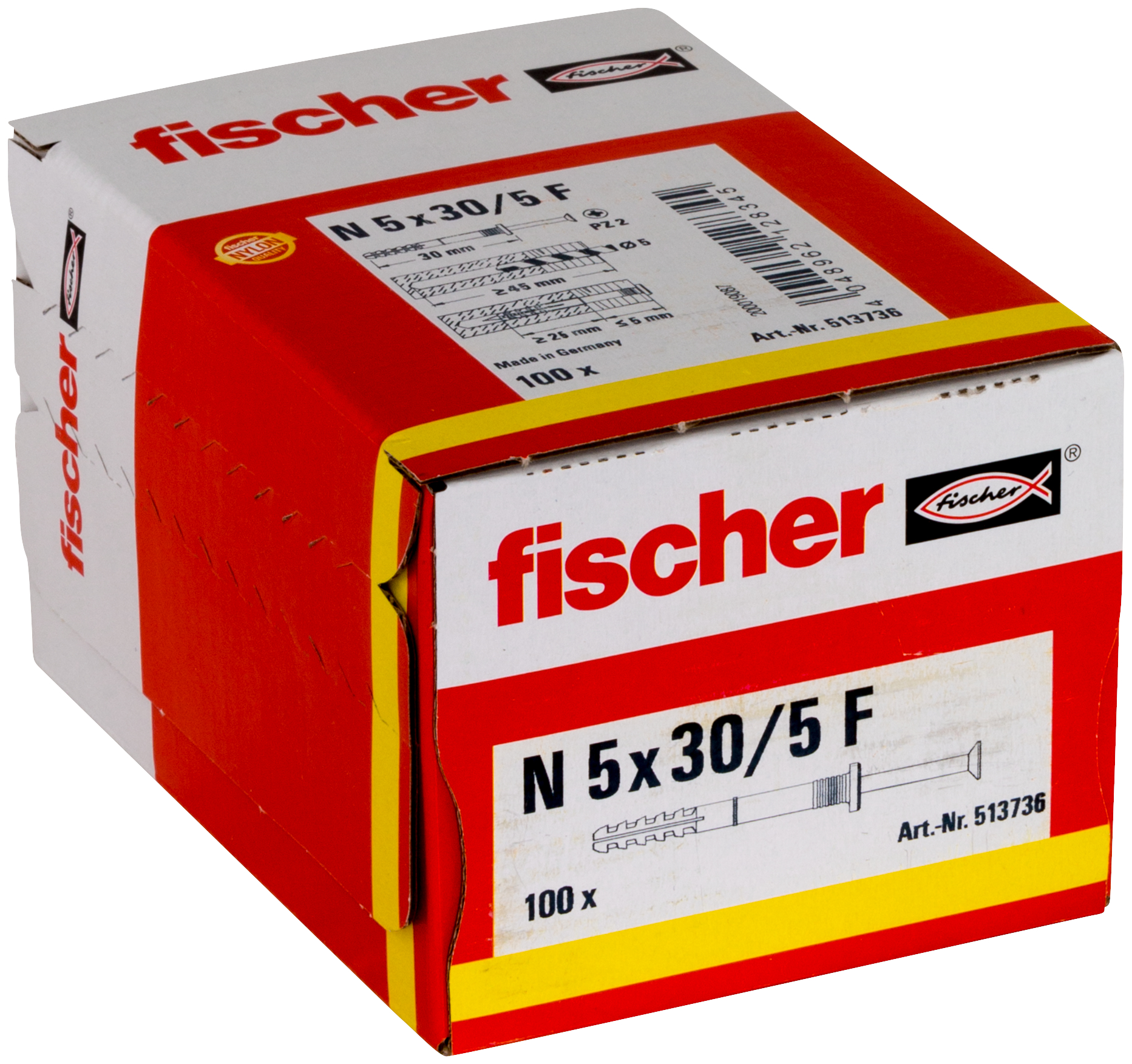 Nageldübel N 5x30/5 F (100) Produktbild img2 L