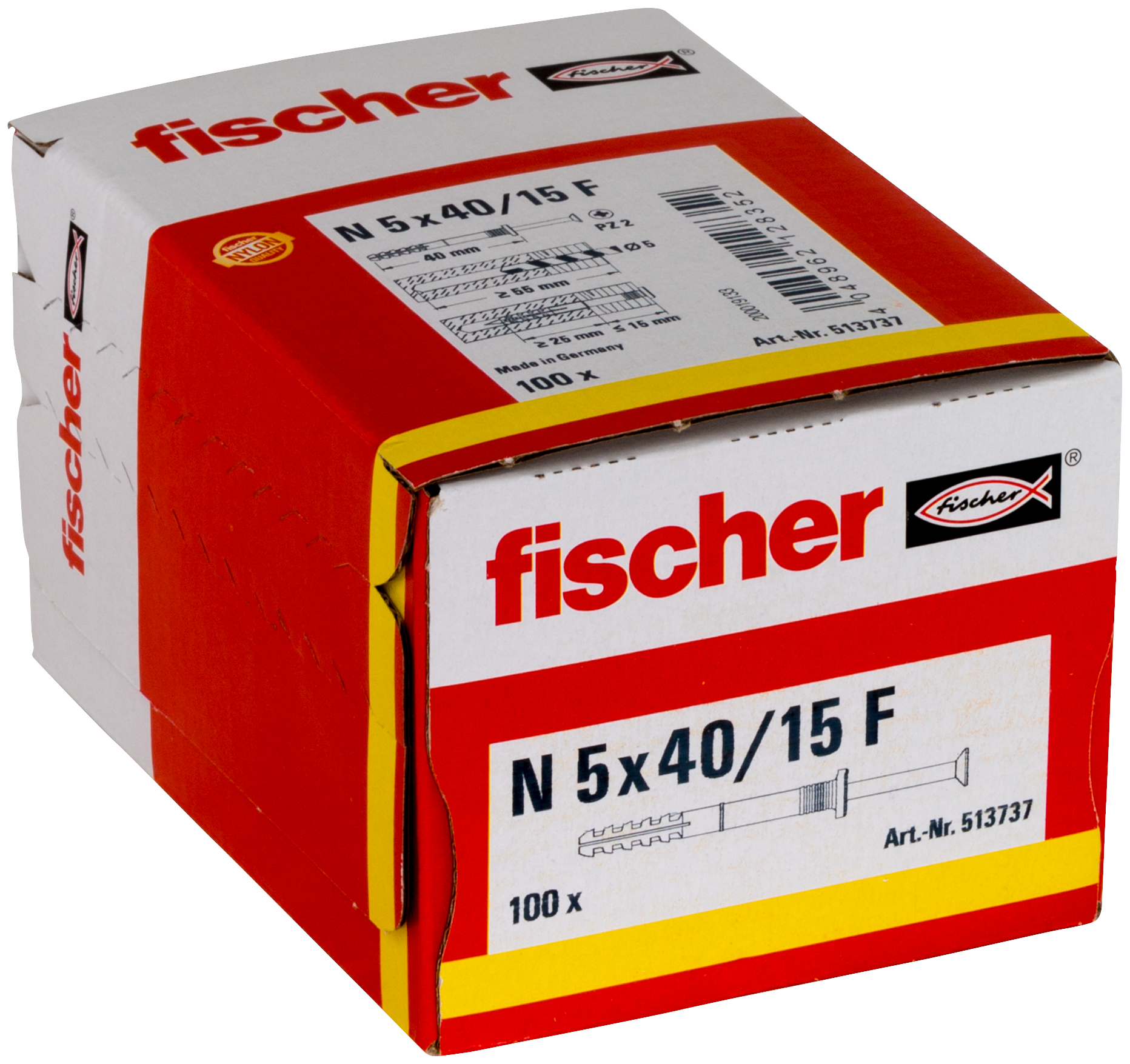 Nageldübel N 5x40/15 F (100) Produktbild img2 L