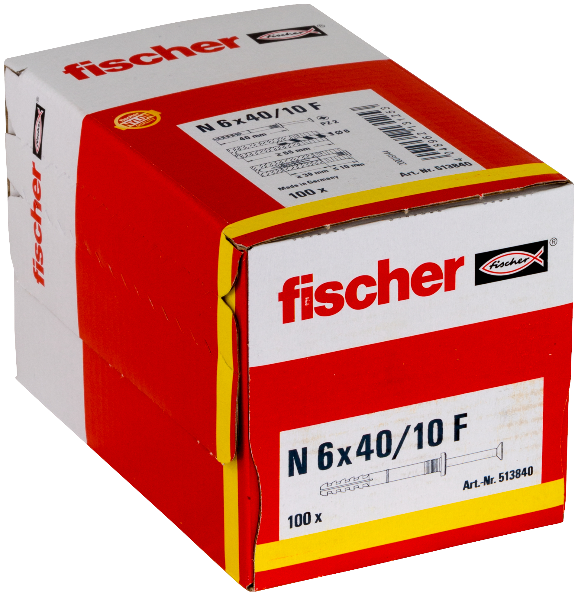 Nageldübel N 6x40/10 F (100) Produktbild img3 L
