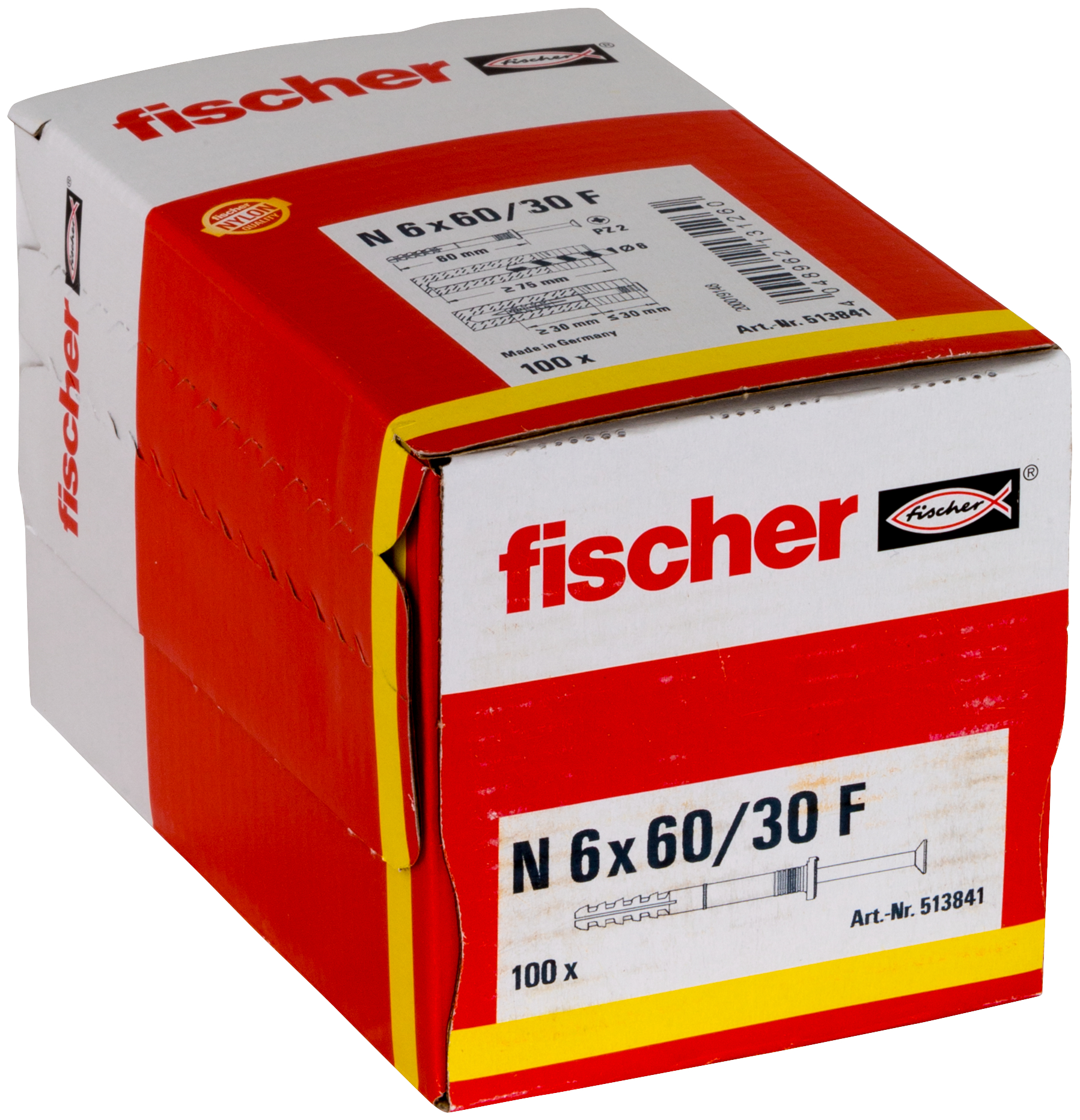 Nageldübel N 6x60/30 F (100) Produktbild img2 L