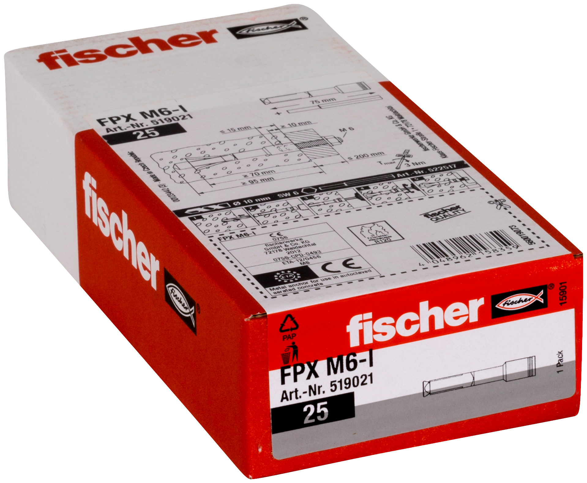 Porenbetonanker FPX M 6 I Produktbild img2 L