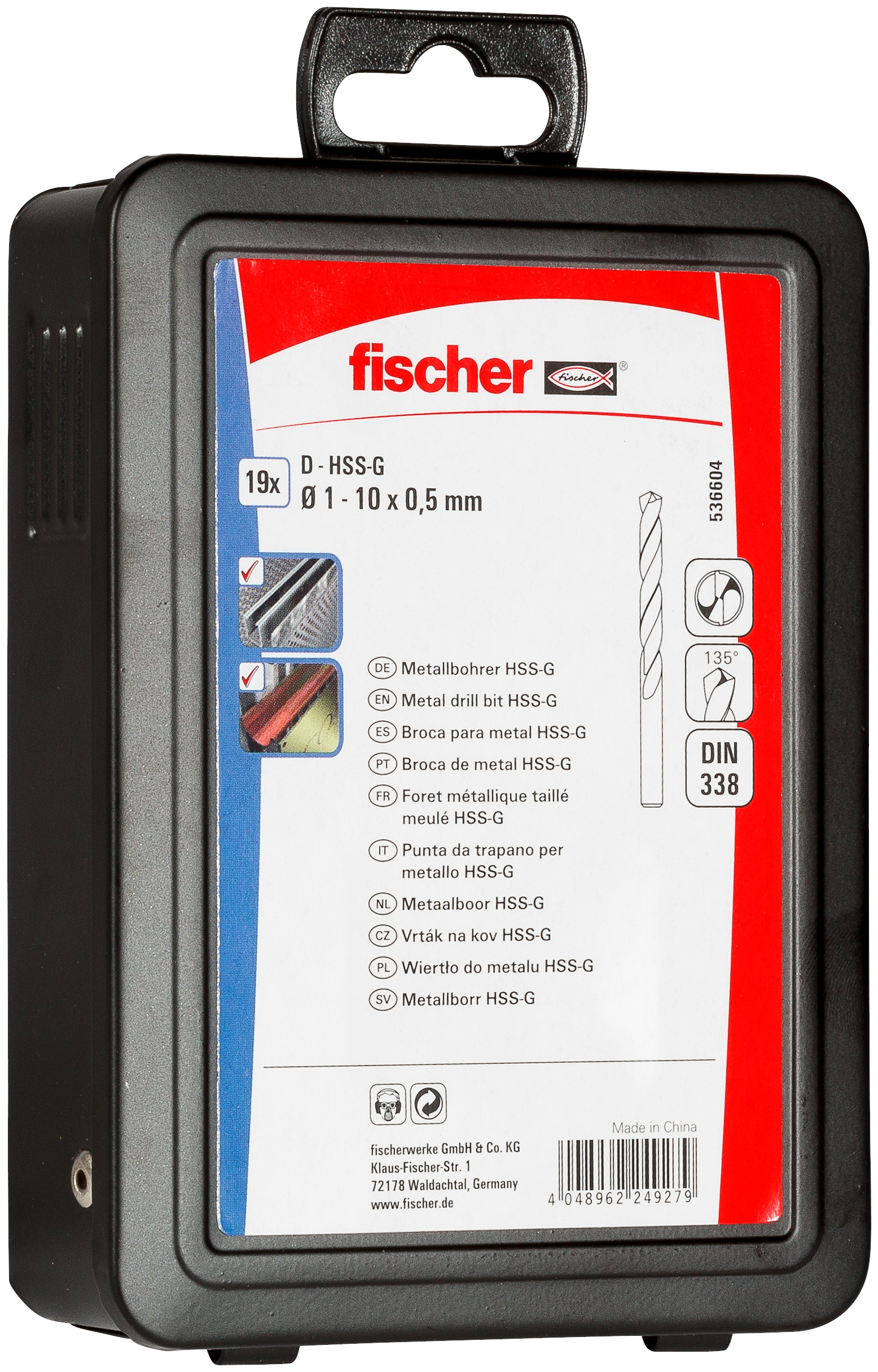 Metallbohrer HSS-G Set 1-10mm M (19) Produktbild img3 L