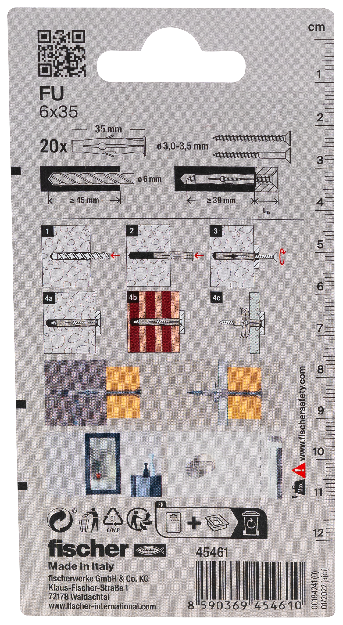 Universaldübel FU 6x35 K (20) Produktbild img2 L