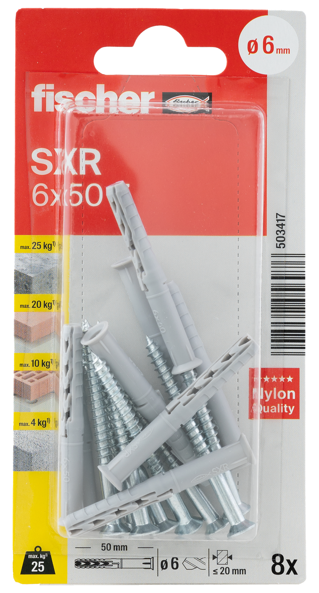 Langschaftdübel SXR 6x50 Z K (8) Produktbild img3 L