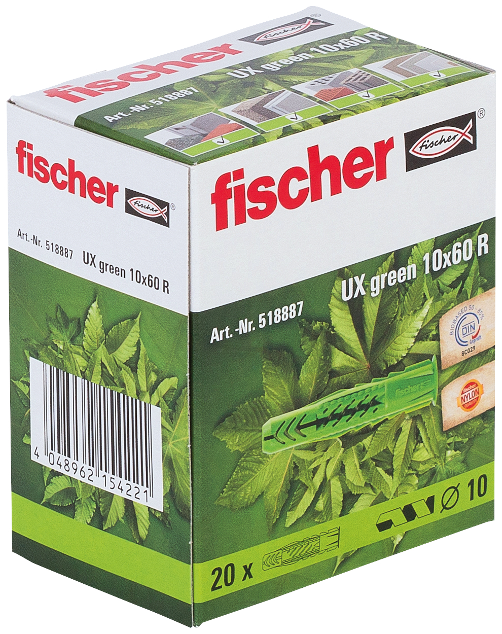 Universaldübel UX Green 10x60 R Produktbild img2 L