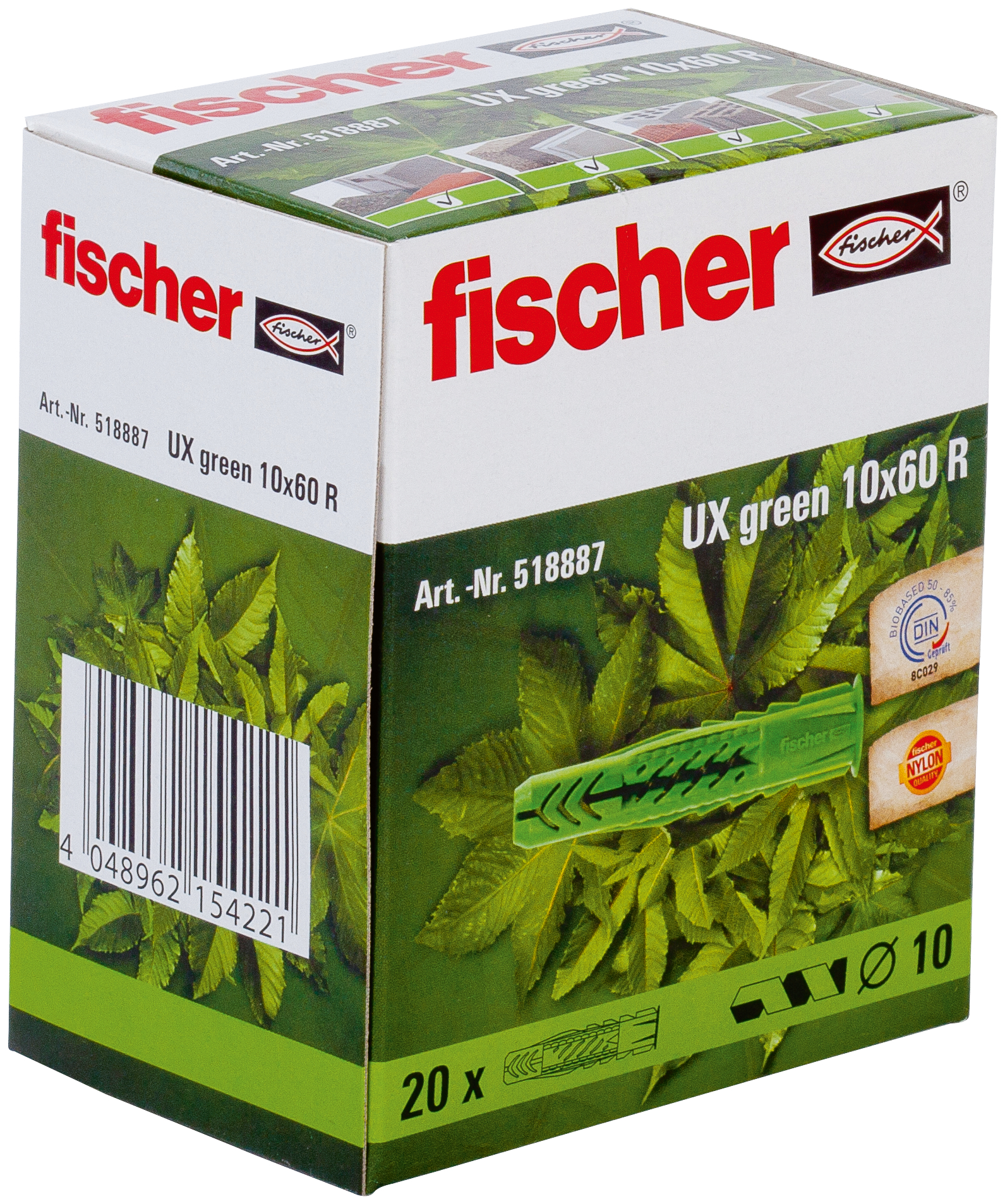 Universaldübel UX Green 10x60 R Produktbild img3 L