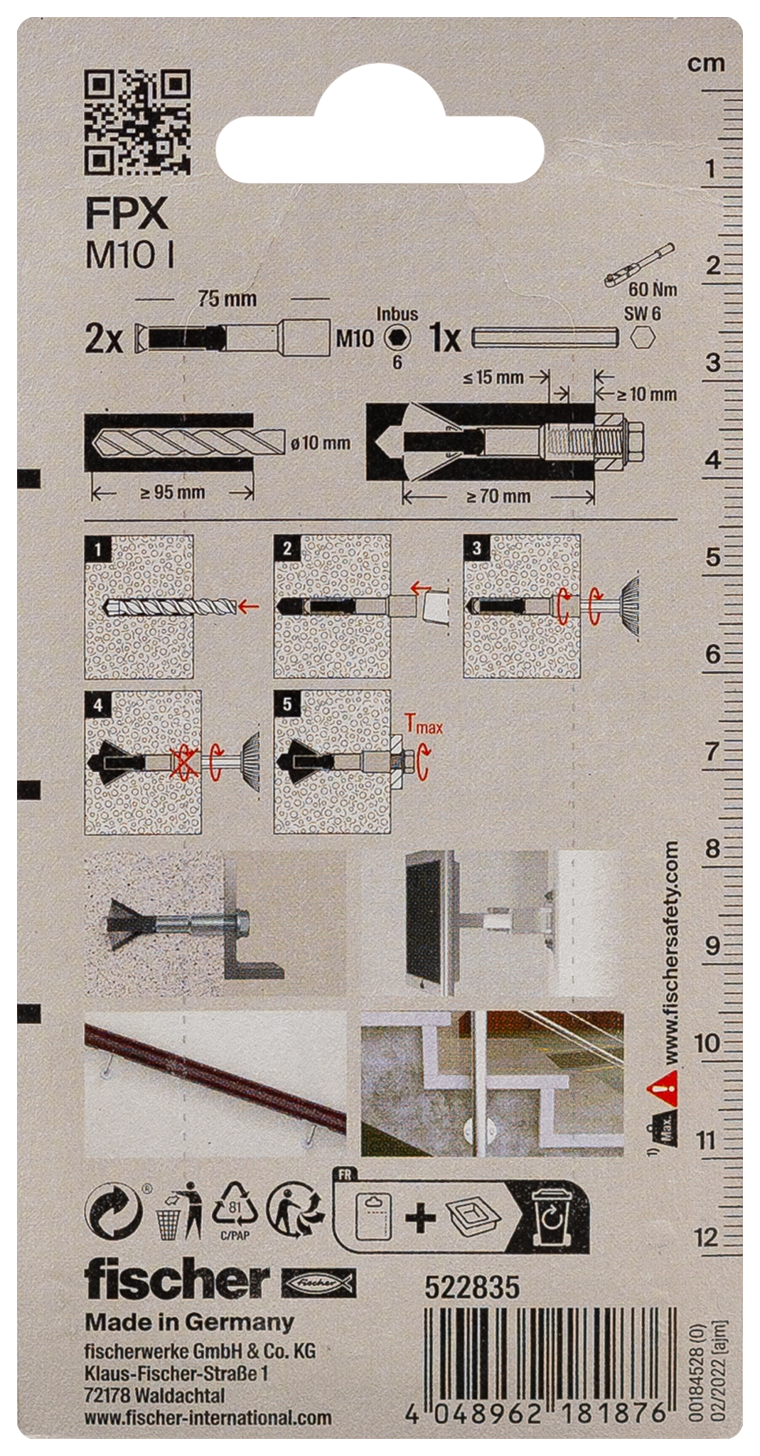 Porenbetonanker FPX-I M10 K (2) Produktbild img2 L