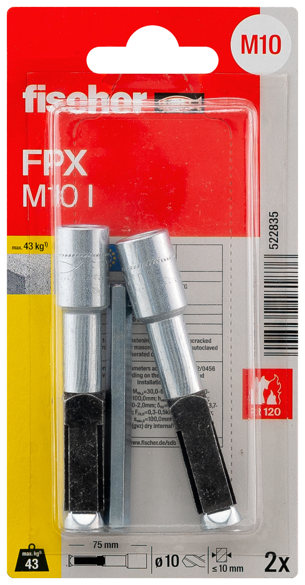Porenbetonanker FPX-I M10 K (2) Produktbild img3 L