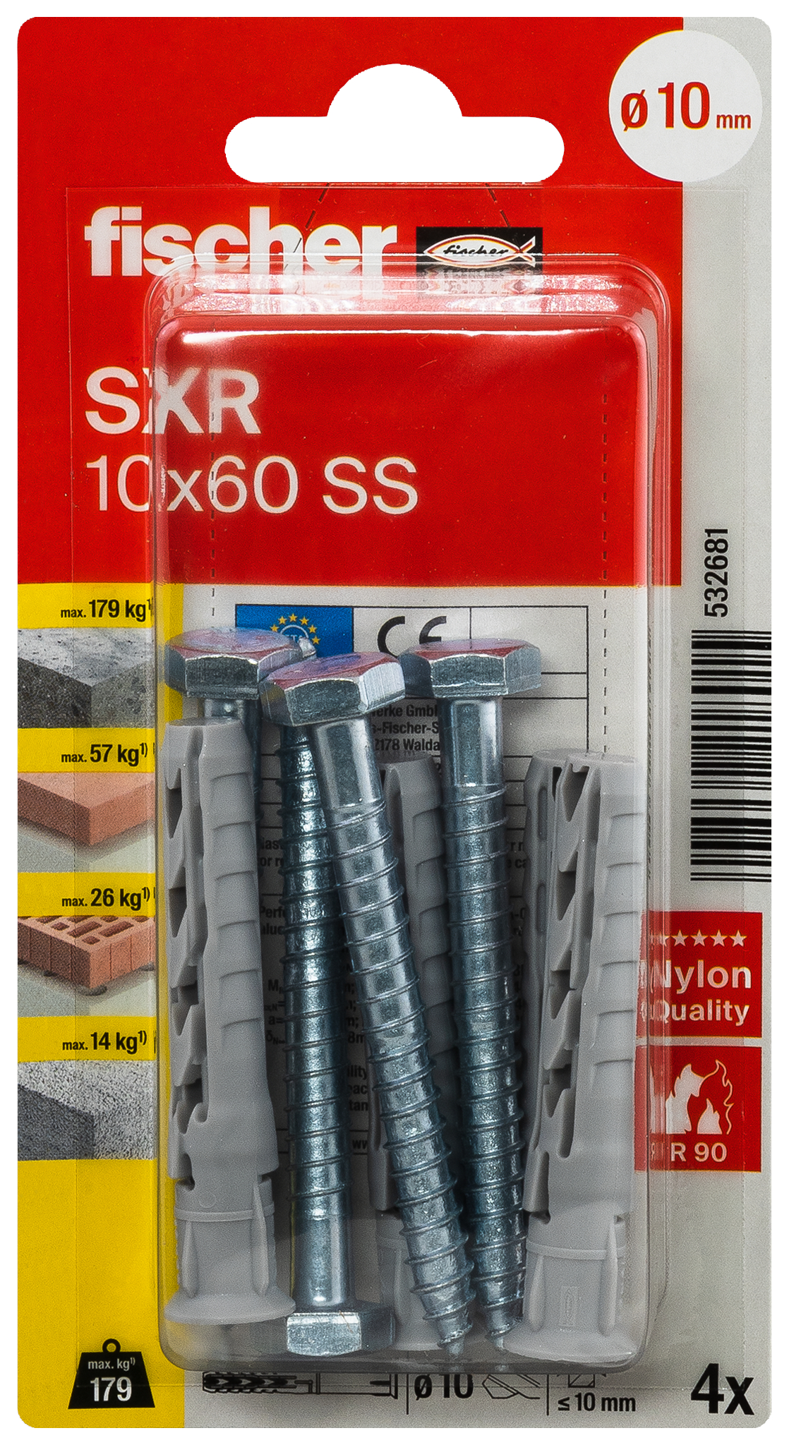 Langschaftdübel SXR 10x60 SS K (4) Produktbild img3 L