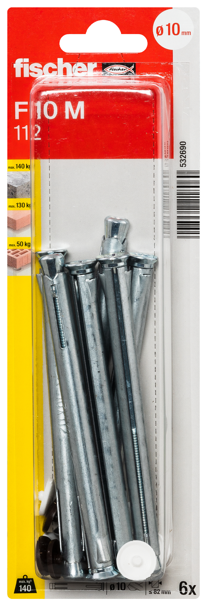 Fensterrahmendübel F 10 M 112 K (6) Produktbild img3 L