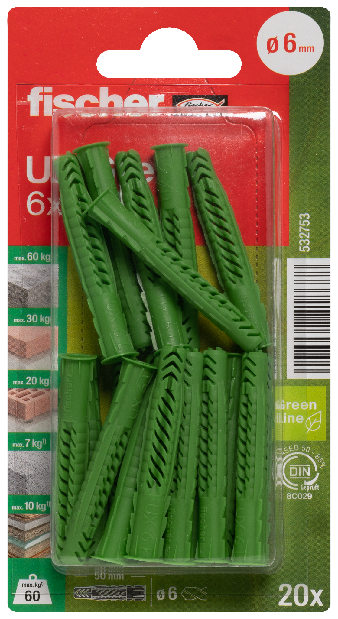 Universald. UX Green 6x50 R K (20) Produktbild img3 L