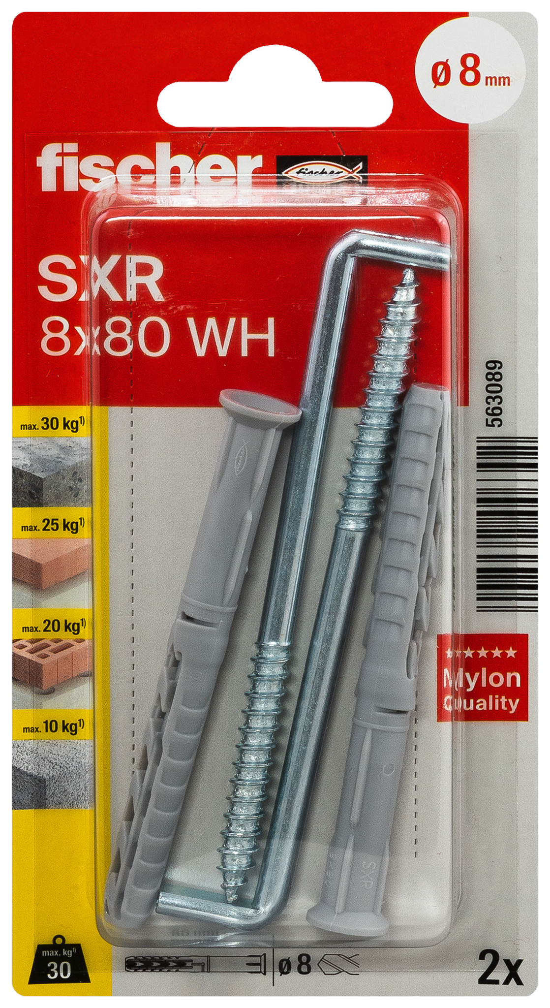 Langschaftdübel SXR 8x80 WH K (2) Produktbild img5 L