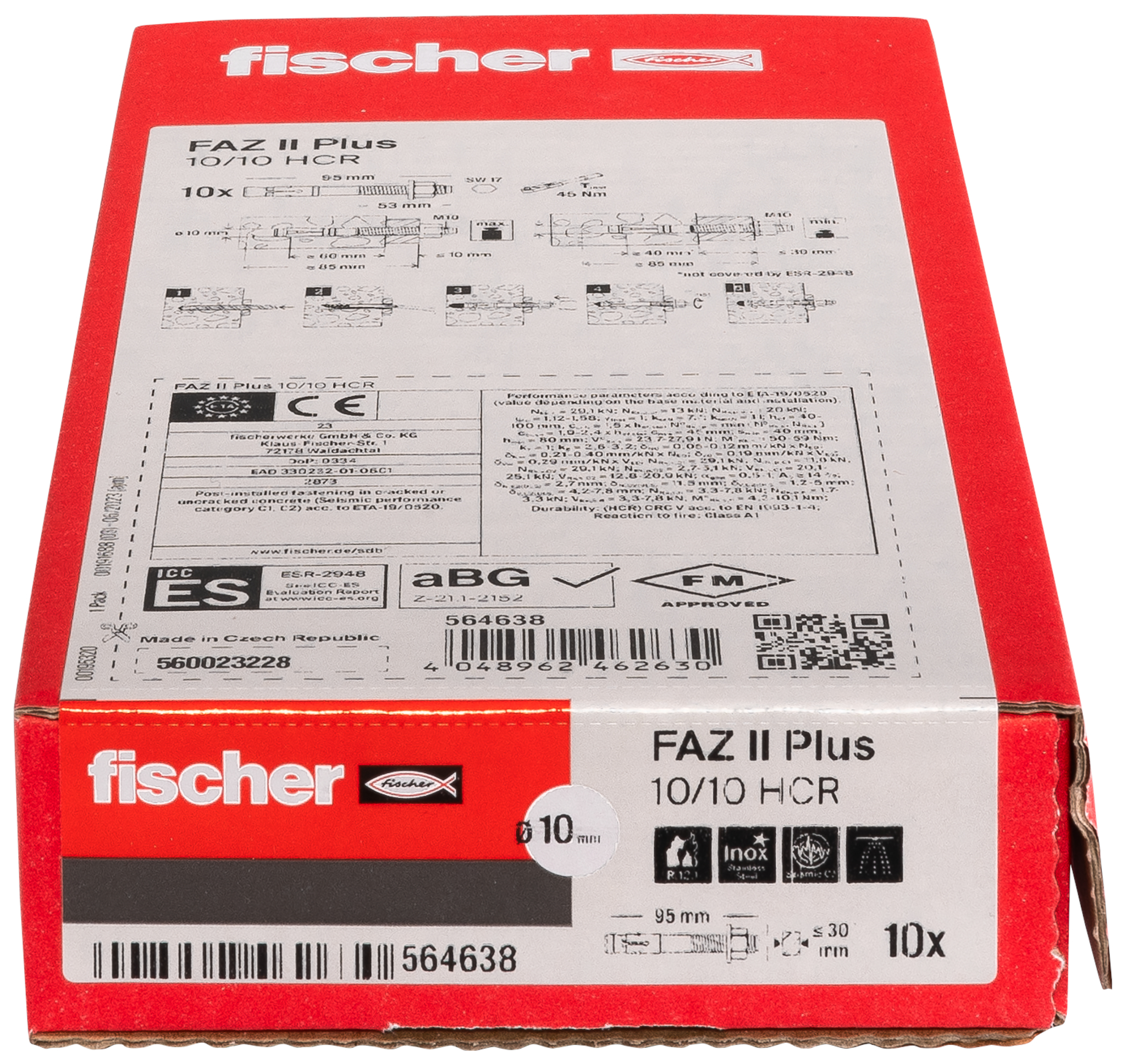 Bolzenanker FAZ II Plus 10/10 HCR Produktbild img3 L