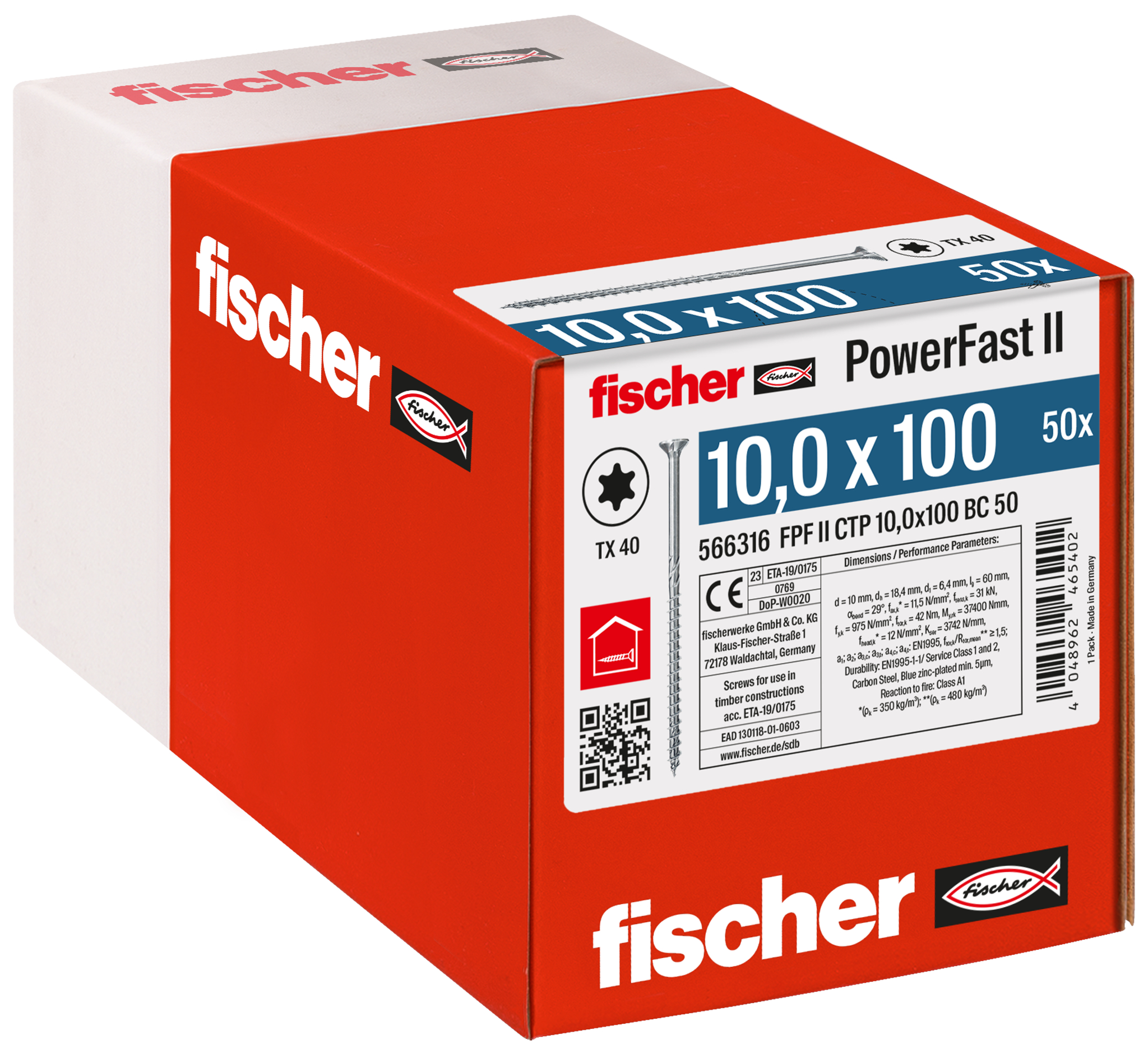 PowerFast II 10,0x100 SK TX TG blvz 50 Produktbild img2 L