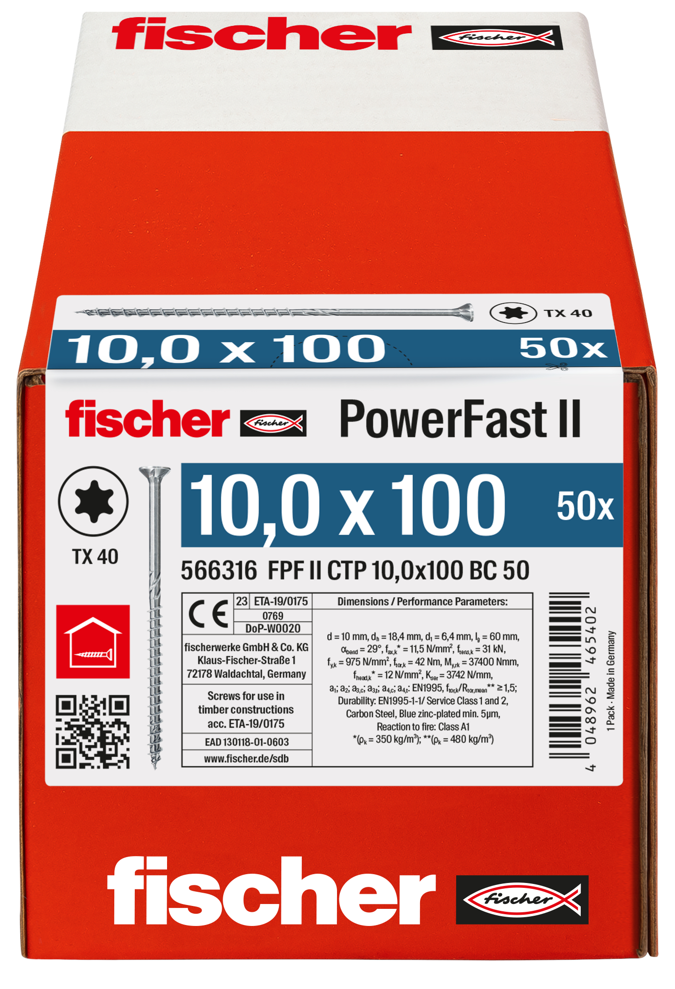 PowerFast II 10,0x100 SK TX TG blvz 50 Produktbild img3 L