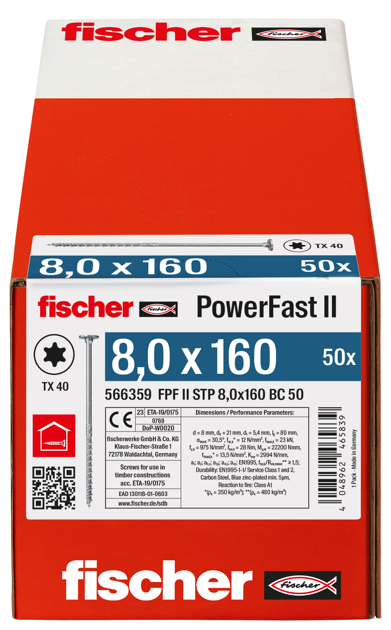 PowerFast II 8,0x160 ST TX TG blvz 50 Produktbild img3 L
