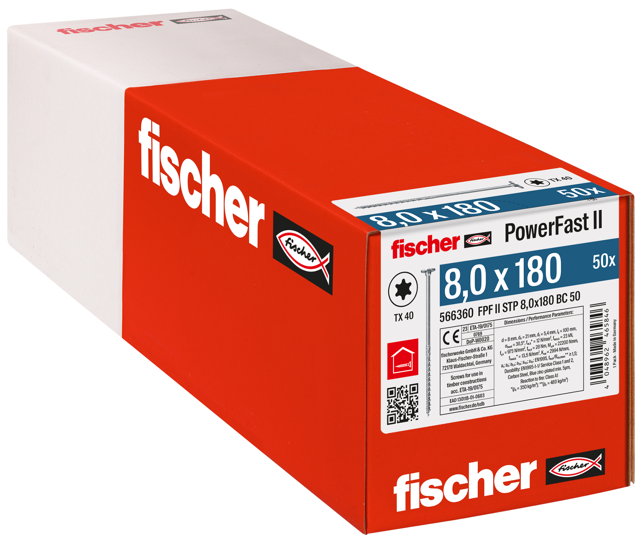 PowerFast II 8,0x180 ST TX TG blvz 50 Produktbild img2 L