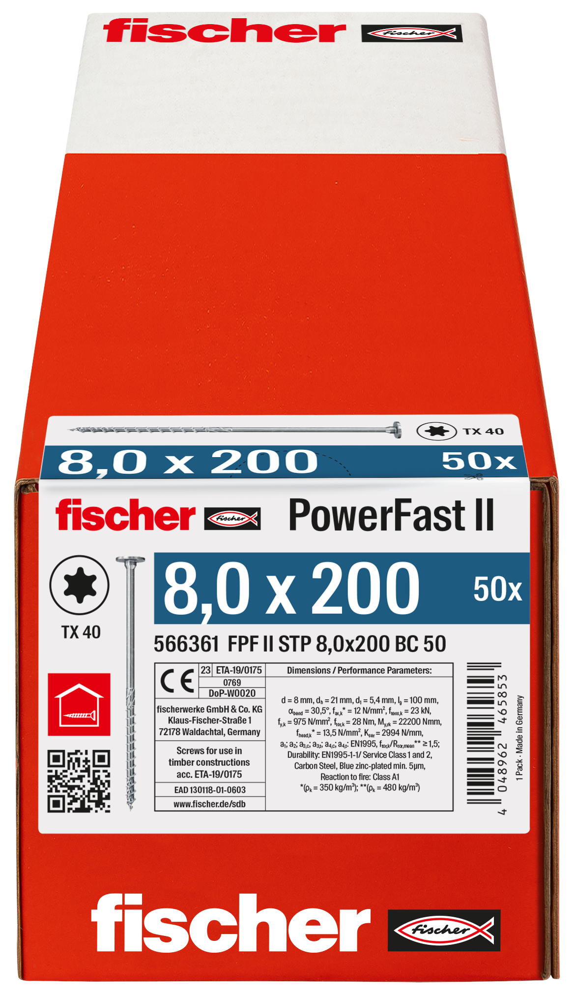 PowerFast II 8,0x200 ST TX TG blvz 50 Produktbild img3 L