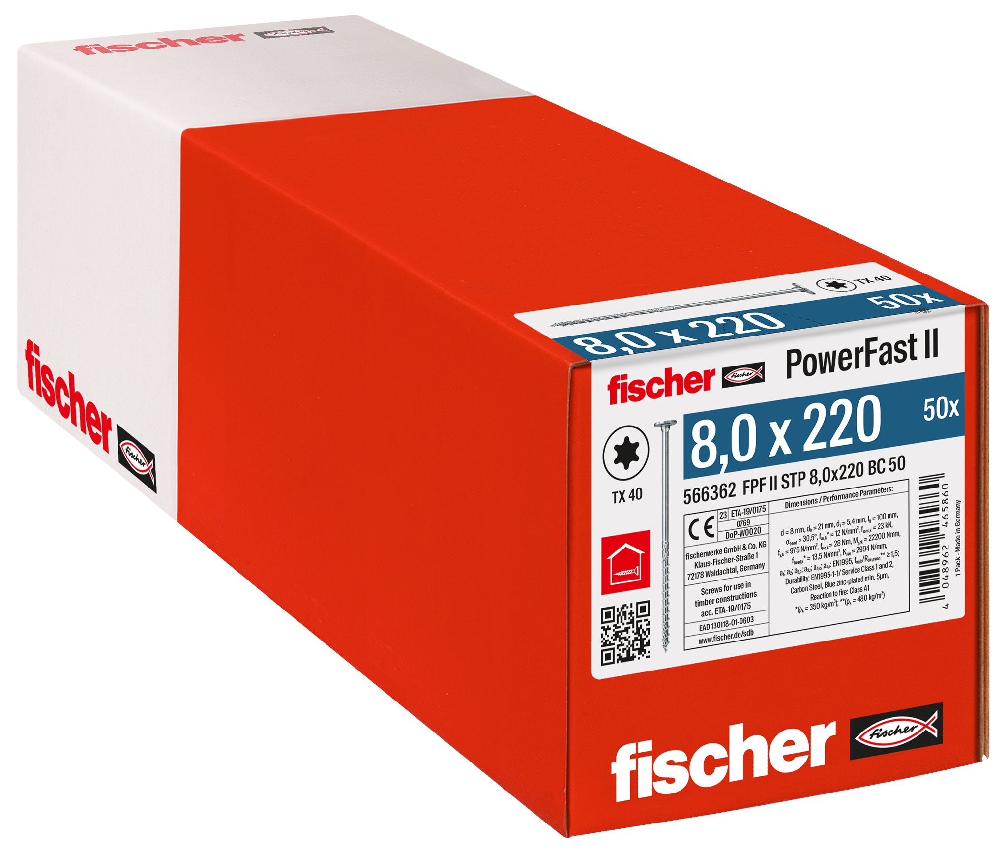 PowerFast II 8,0x220 ST TX TG blvz 50 Produktbild img2 L