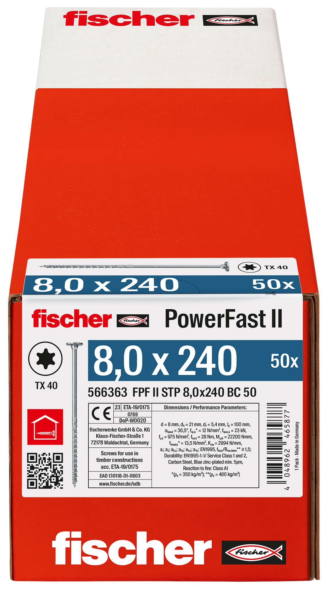 PowerFast II 8,0x240 ST TX TG blvz 50 Produktbild img3 L