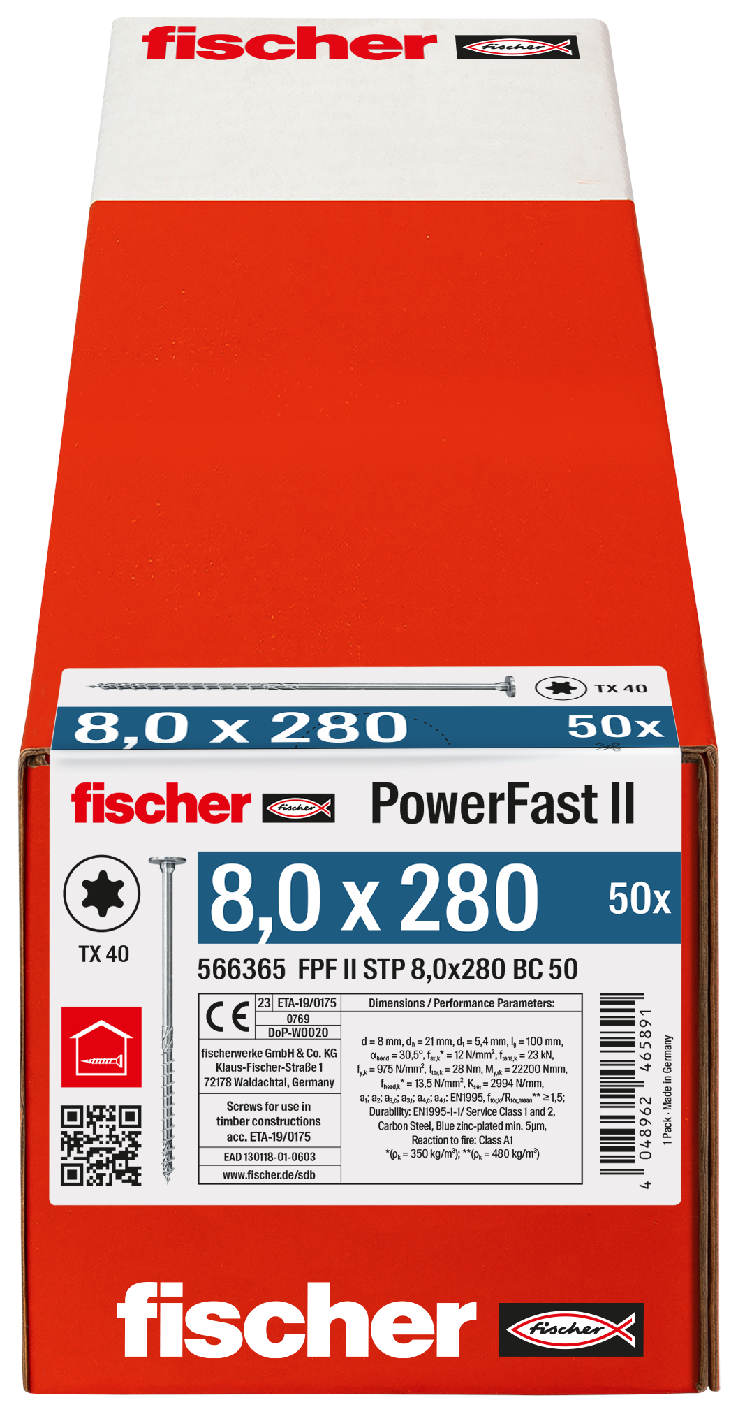 PowerFast II 8,0x280 ST TX TG blvz 50 Produktbild img3 L