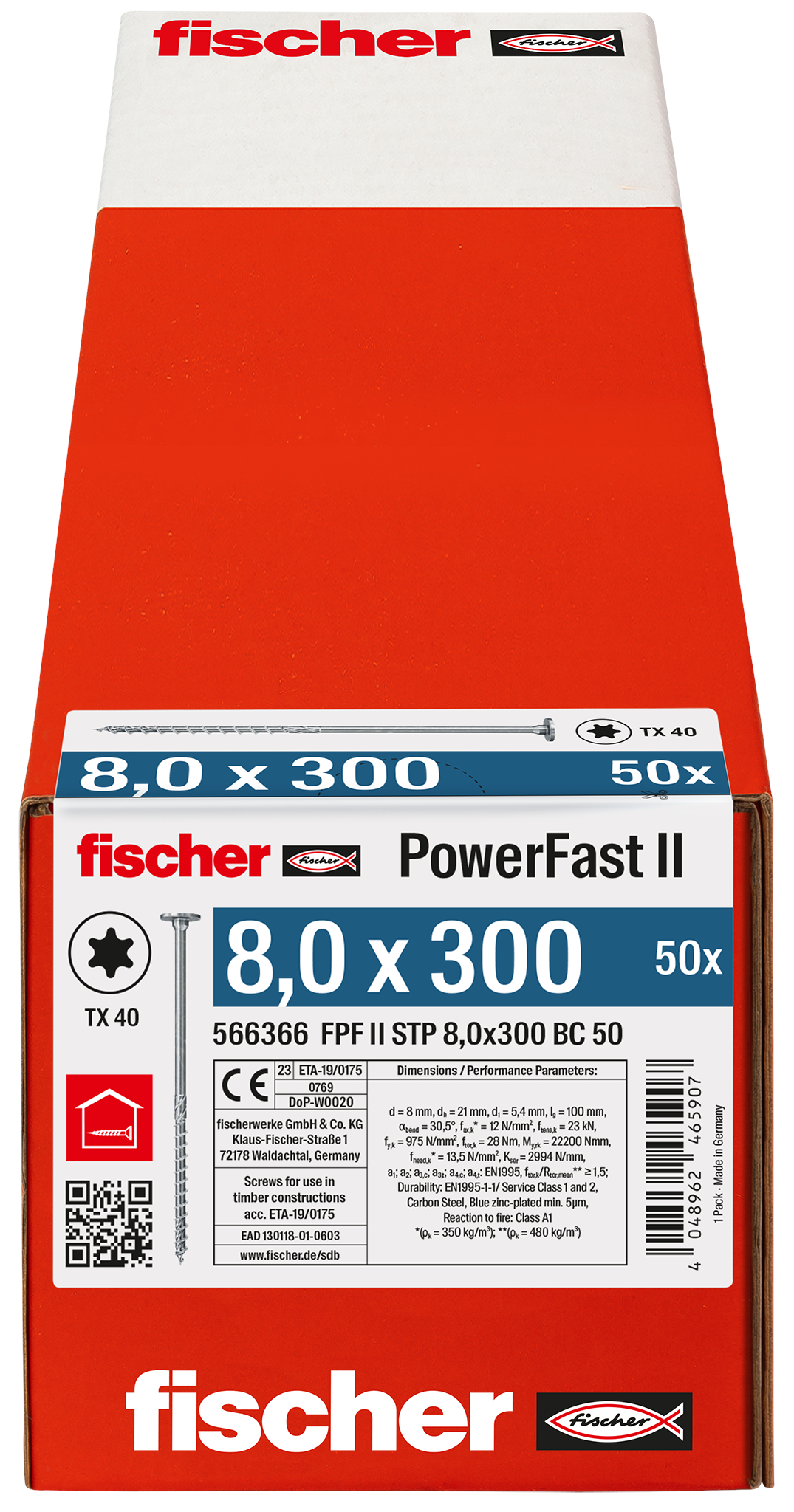 PowerFast II 8,0x300 ST TX TG blvz 50 Produktbild img3 L
