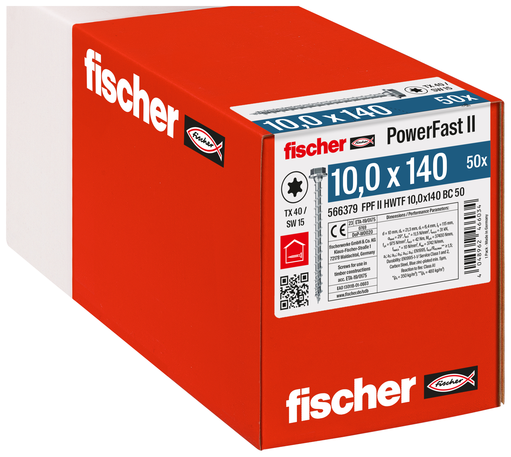 PowerFast II 10,0x140 6kant TX blvz 50 Produktbild img2 L